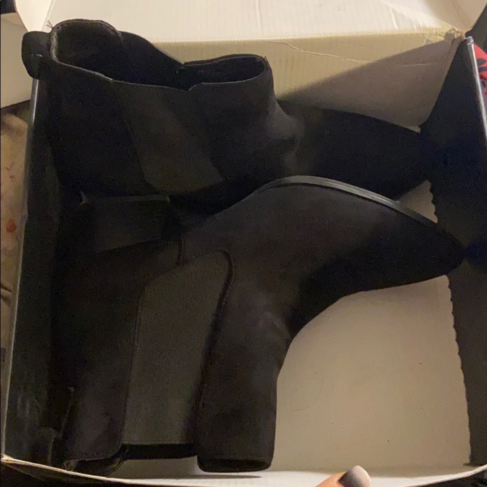 Lane Bryant Black Booties